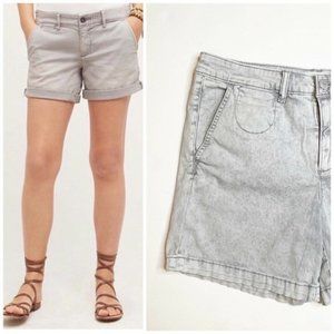 Anthropologie Light Gray Chino Shorts